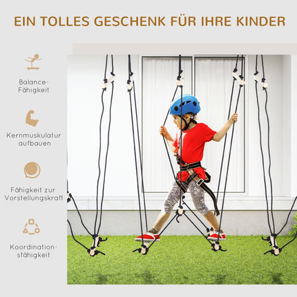 Holz-Schrittbrücke für Kinder, 1,65 m, Tragkraft 100 kg