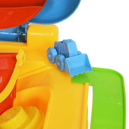 Children's sand and water activity table with 31 toys