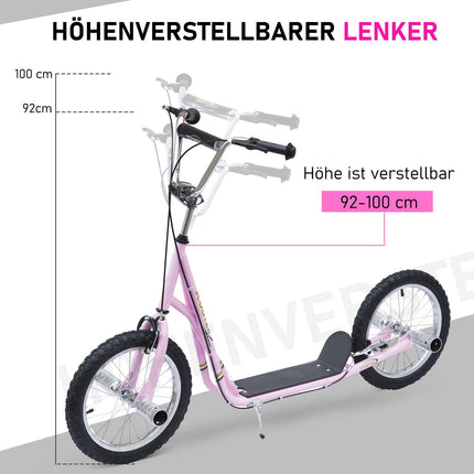 16-Zoll-pinker Roller für Kinder mit Luftbereifung