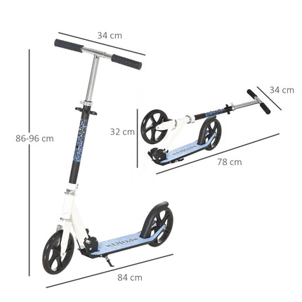Kinderroller, faltbar & höhenverstellbar, weiß