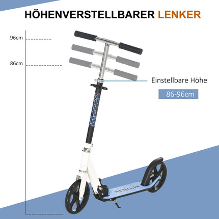 Kinderroller, faltbar & höhenverstellbar, weiß