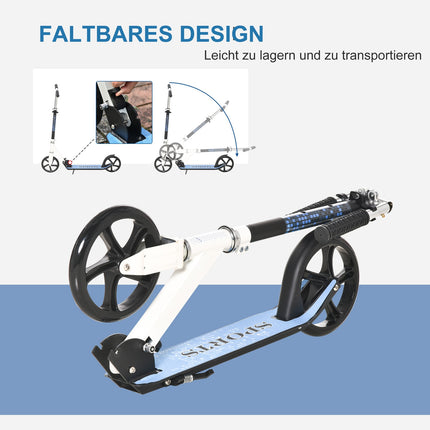 Kinderroller, faltbar & höhenverstellbar, weiß