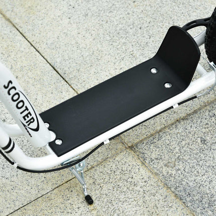 City scooter for children - 12"" pneumatic tires, aluminum, white
