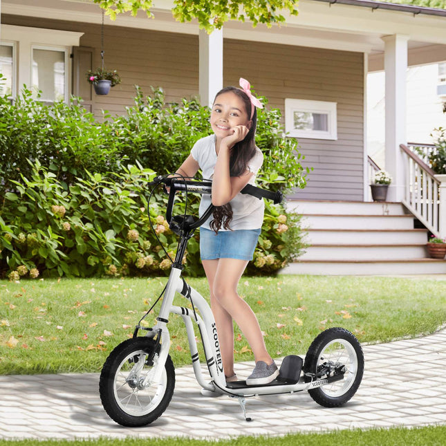 City-Roller für Kinder - 12"" Luftreifen, Aluminium, weiß