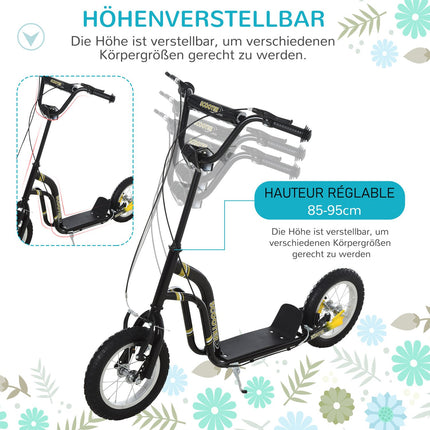 Cityroller für Kinder, Aluminiumrahmen, 12-Zoll-Bereifung