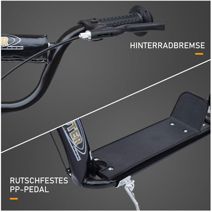 Kinderroller, 12"-Stahlrahmen, hintere Bremse