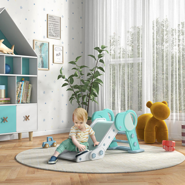 Kinder-Klapprutsche, drinnen/draußen, 1,5-3 Jahre, grün