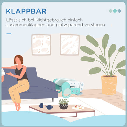 Kinder-Klapprutsche, drinnen/draußen, 1,5-3 Jahre, grün