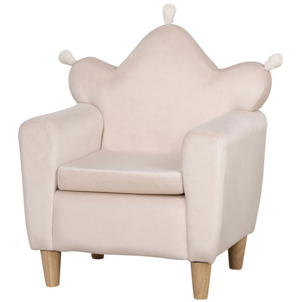Hellrosa Kindersofa, gemütlicher Sessel 50x42x58cm