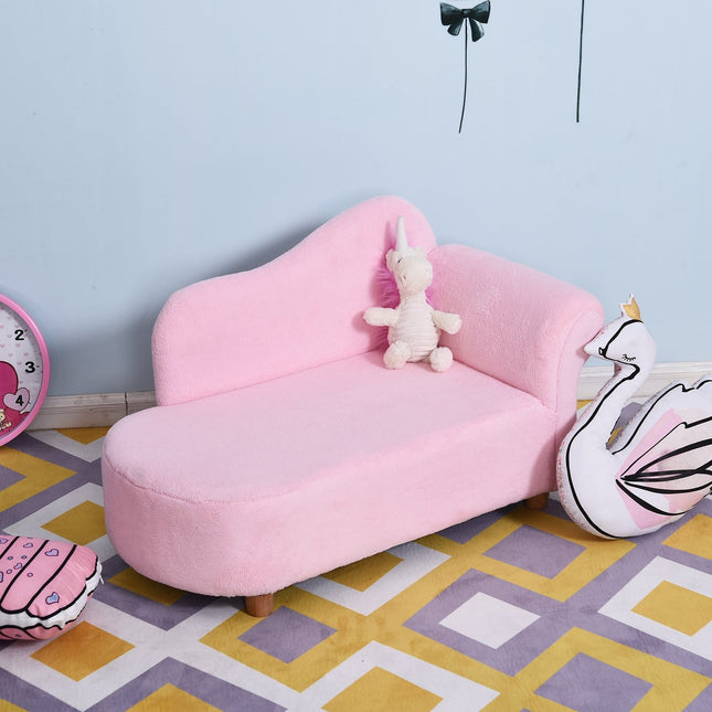 Pinkfarbene Mini-Chaiselongue für Kinder – Stilvoll und bequem