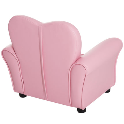 Rosa herzförmiges Sofa für Kinder – gemütliches und niedliches Design