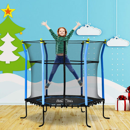 Kinder-Gartentrampolin, 1,60 m, Sicherheitsnetz, bis zu 60 kg