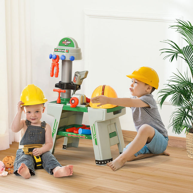 Spielzeug-Werkbank für Kinder, 37 Werkzeuge und Zubehör, ab 3 Jahren