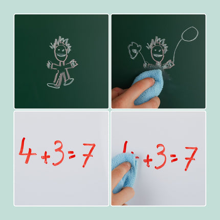2-in-1 Kinderstaffelei – Whiteboard & Kreidetafel