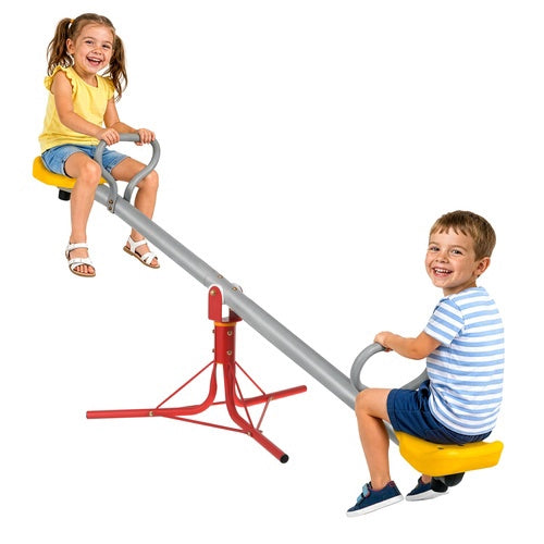 2-in-1 Garten-Metallschaukel für Kinder, 360°-Rotation