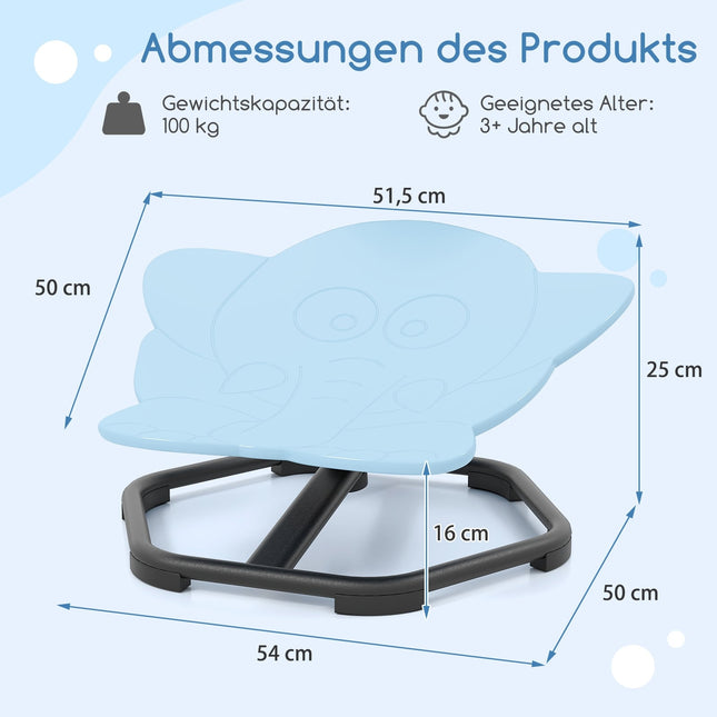 Kinder 360° sensorischer Drehstuhl – Blauer Elefant