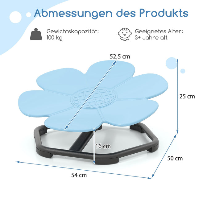 Kinder-360-Grad-Drehstuhl mit Sensorik – Design Blaue Blume