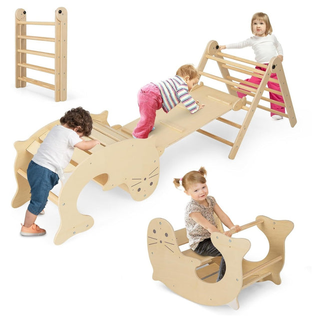 Kinderspielturm 7-in-1 mit Rutsche, verstellbar