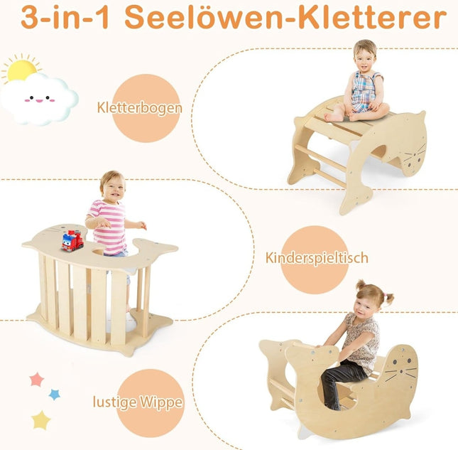 Kinderspielturm 7-in-1 mit Rutsche, verstellbar