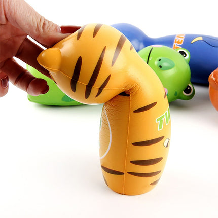 Children's Animal Bowling Set – 10 Pins, 2 Balls