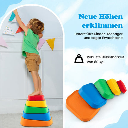 Children's Balance Stepping Stones, Non-Slip, 80kg Capacity