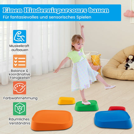 Children's Balance Stepping Stones, Non-Slip, 80kg Capacity