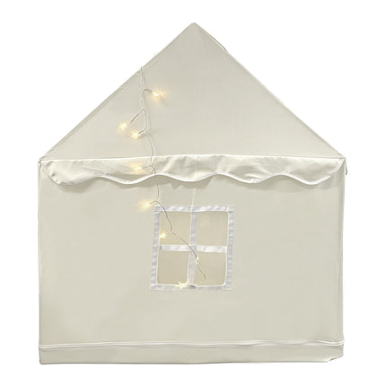 Children's Beige Play Tent with Lights, 130x125x95 cm