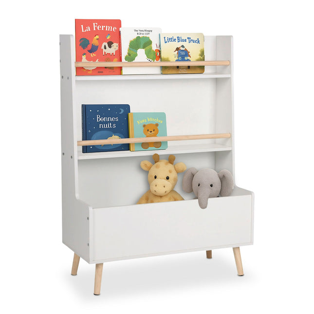 Bücher- & Spielzeugregal für Kinder – 2 Ablagen, Großes Fach