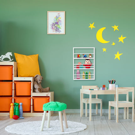 Kinderbücherregal mit 3 Ablagen, zur Wandmontage