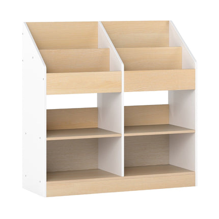 Bücherregal für Kinder mit 4 Würfeln und Aufbewahrungsfächern