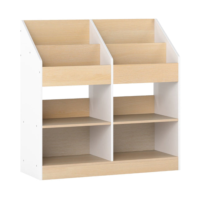 Bücherregal für Kinder mit 4 Würfeln und Aufbewahrungsfächern
