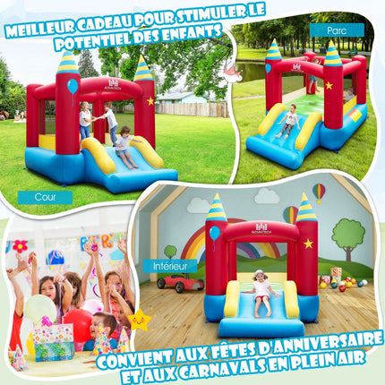Children's Bouncy Castle with Slide & Blower, 190x260x205 cm
