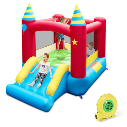 Children's Bouncy Castle with Slide & Blower, 190x260x205 cm