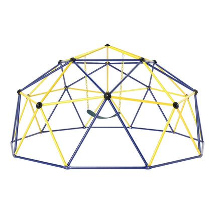 Children's Climbing Dome with Swing, 305cm, Blue/Yellow/Green