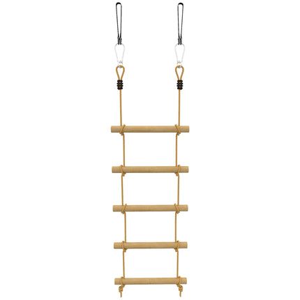 Children's Climbing Rope Set, 5 Wooden Rungs, 1.8m Rope