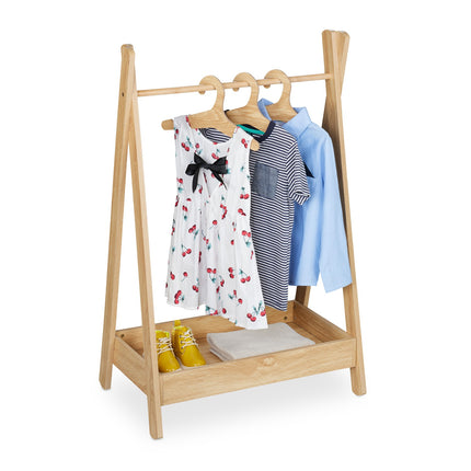 Kinderkleiderständer mit Ablagefach