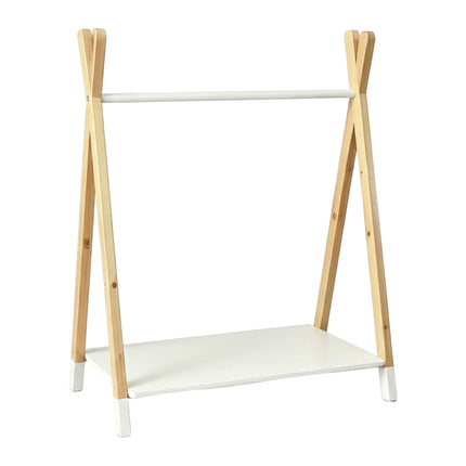Kindergarderobe, Kiefer/MDF, Natur & Weiß, 100cm