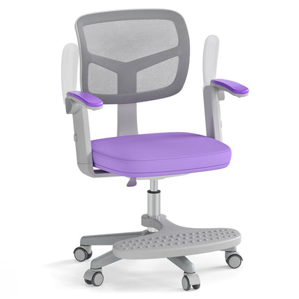 Kinder-Schreibtischstuhl, höhenverstellbar 41-52 cm, Lila