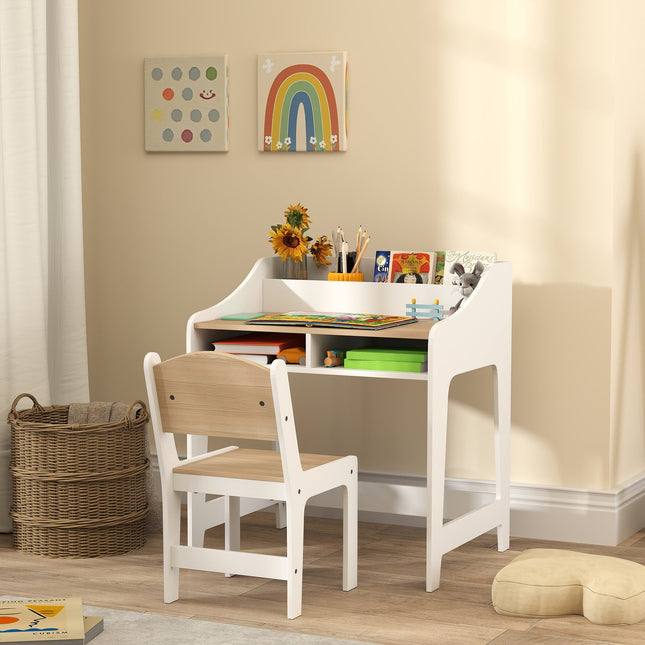 Kinderschreibtisch- und Stuhl-Set, ergonomisch, Alter 3–8