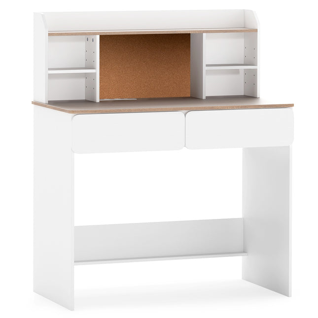 Kinderschreibtisch mit Korktafel und Ladestation