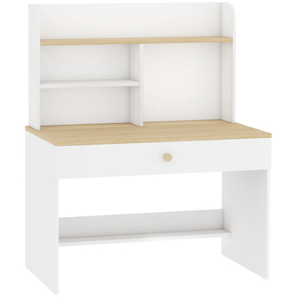 Children's Desk with Storage, White, 80 x 50 x 100 cm