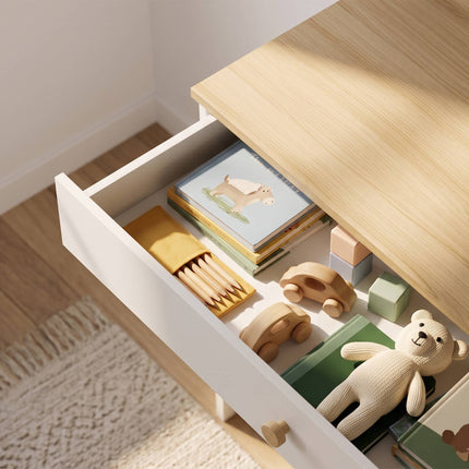 Children's Desk with Storage, White, 80 x 50 x 100 cm