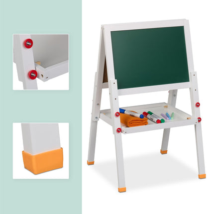 Kinderstaffelei mit Whiteboard & Kreidetafel