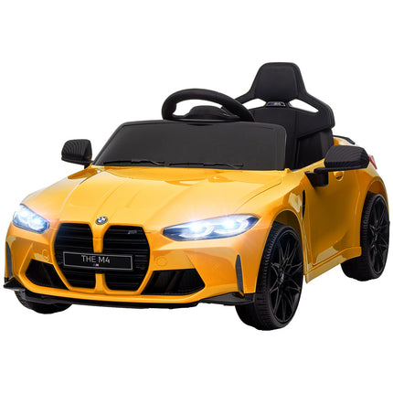 Elektroauto für Kinder mit Fernbedienung, MP3 & USB, gelb
