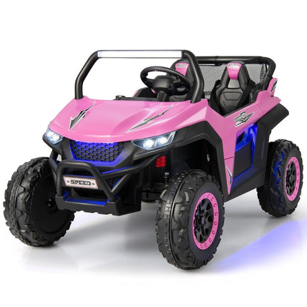 Children's Electric Off-Road Car with Remote, 2 Seats, Pink