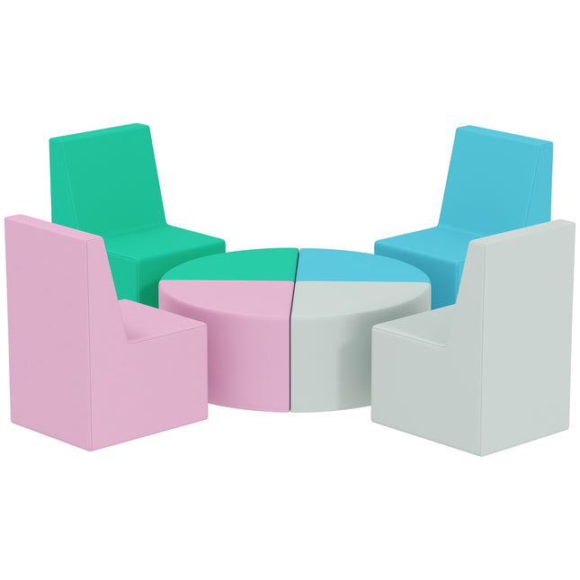 Kinder-Schaumstoff-Bausteine-Set, 8-teilig, mehrfarbig