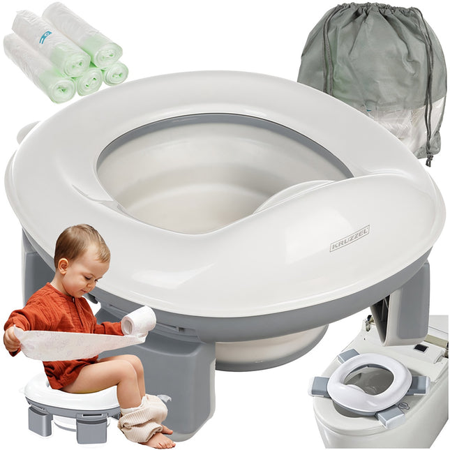 Zusammenklappbares Kinder-Reisetöpfchen – Tragbares 2-in-1 Design