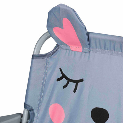 Children's Folding Camping Chair with Animal Motif