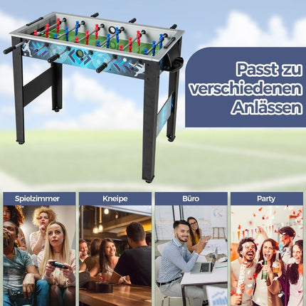Kinder-Kicker mit 2 Bällen & 18 Spielern