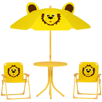 Kindergartenmöbel-Set, Löwen-Design, Gelb